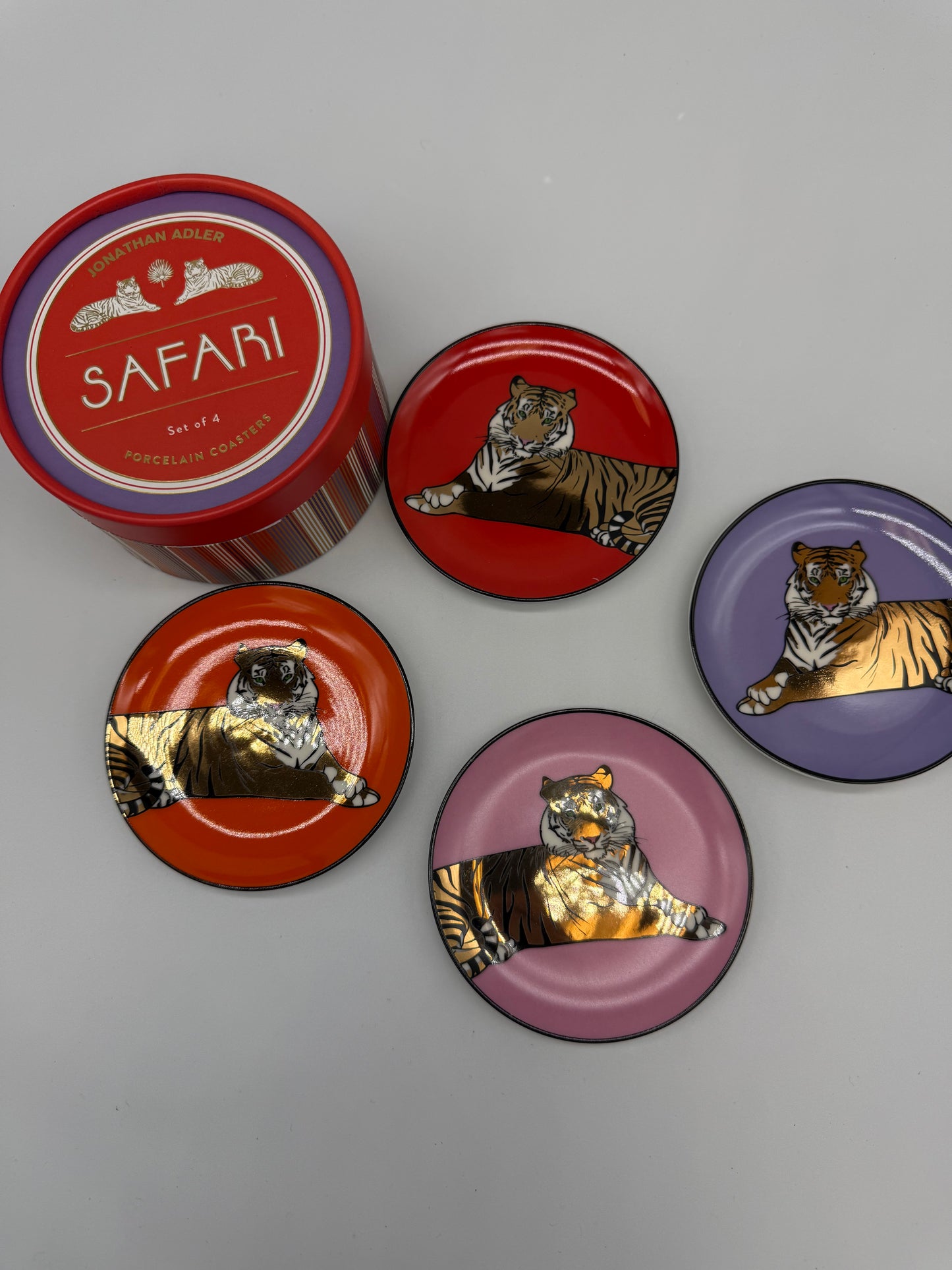 Jonathan Adler SAFARI Porcelain Coasters