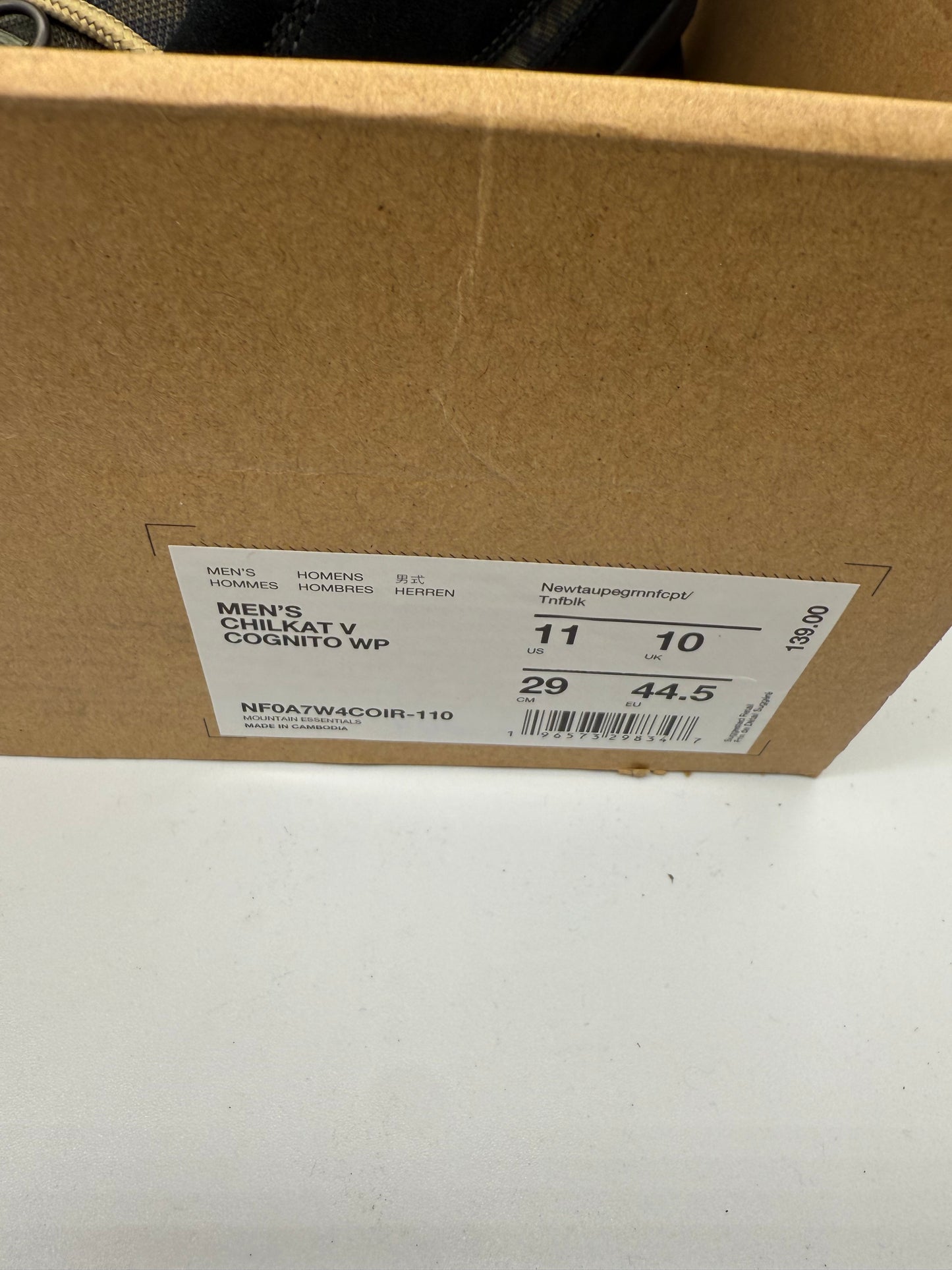 North Face Men’s Chilkat V Cognito Waterproof Boots