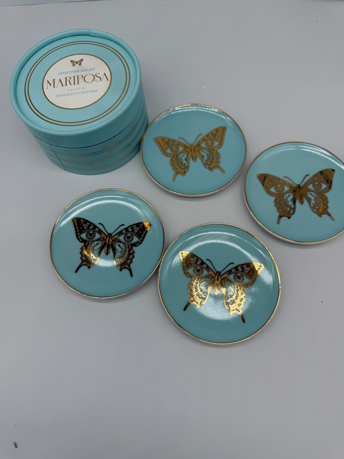 Jonathan Adler Mariposa Porcelain Coasters