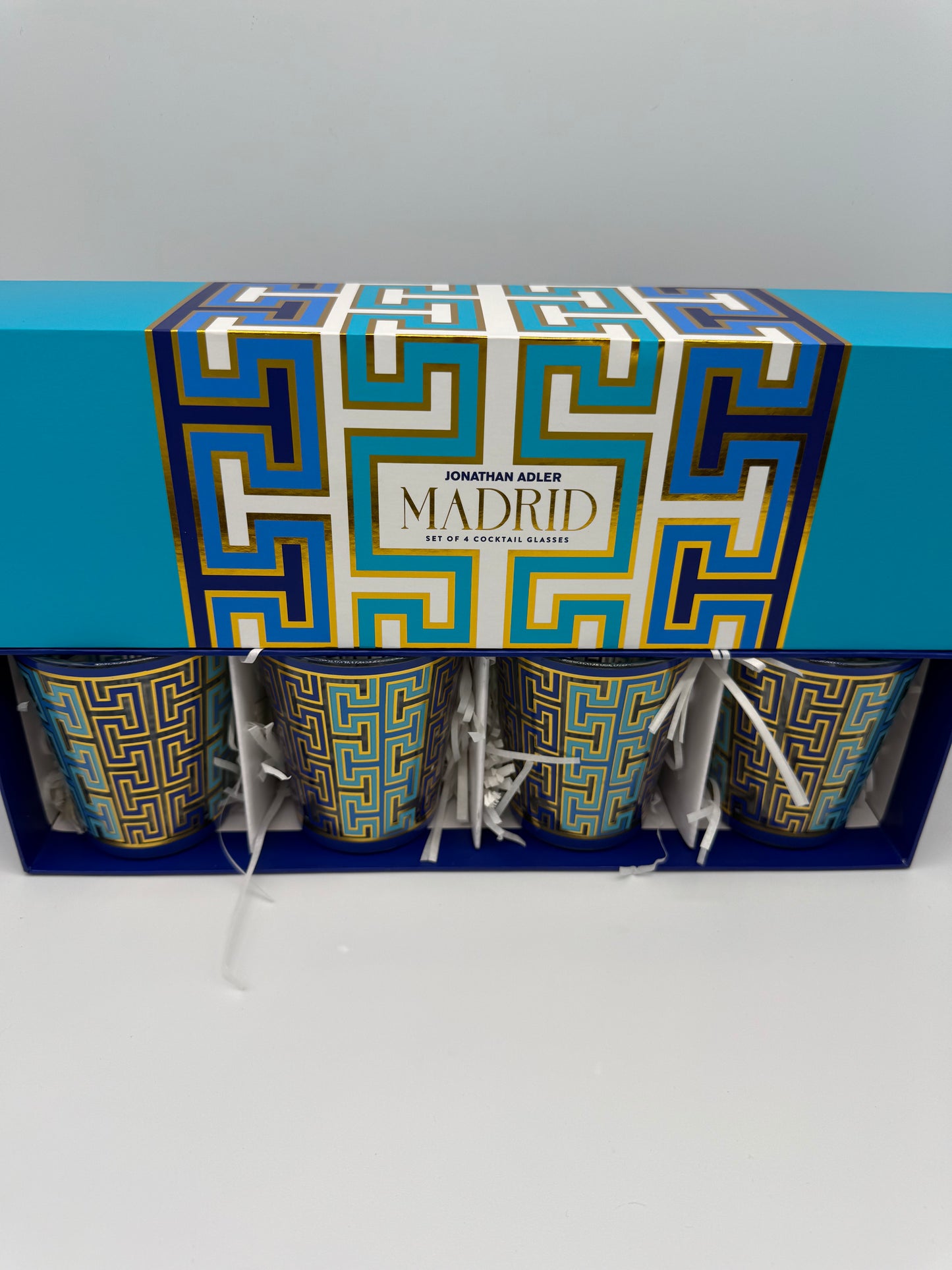 Jonathan Adler: Madrid Set of 4 Cocktail Glasses